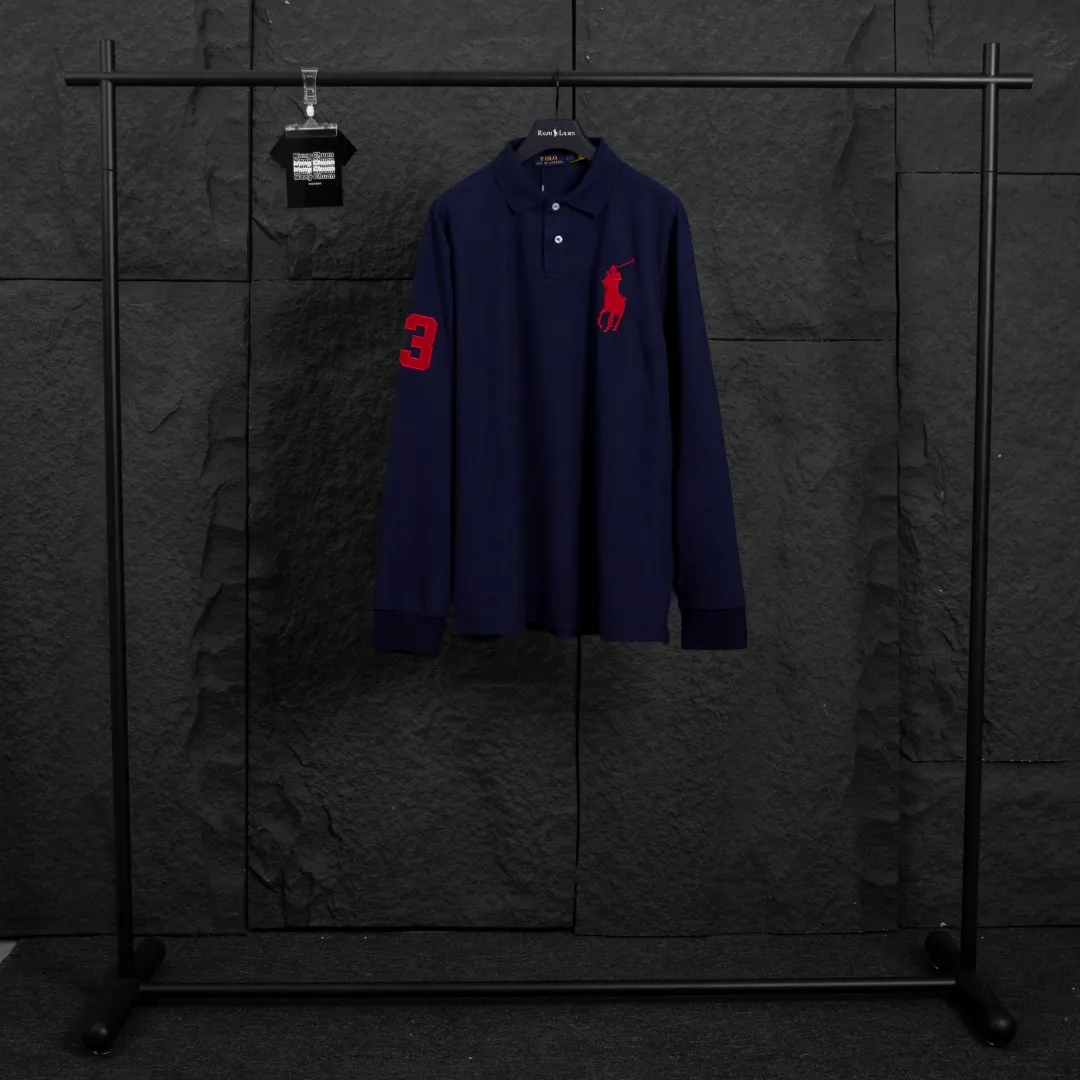 25101# Navy red label actual picture P200